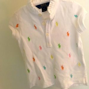Ralph Lauren embroidered all over pony shirt